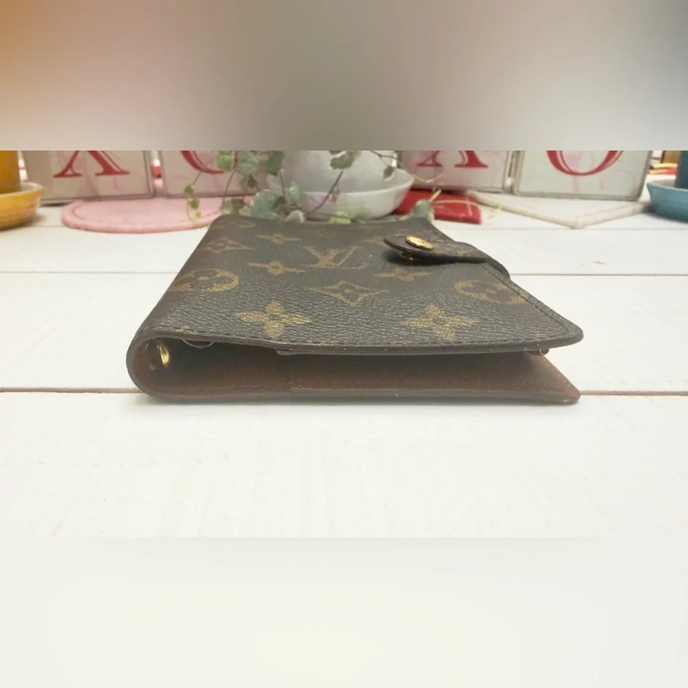 Louis Vuitton Monogram Agenda Planner PM w Gold Pen